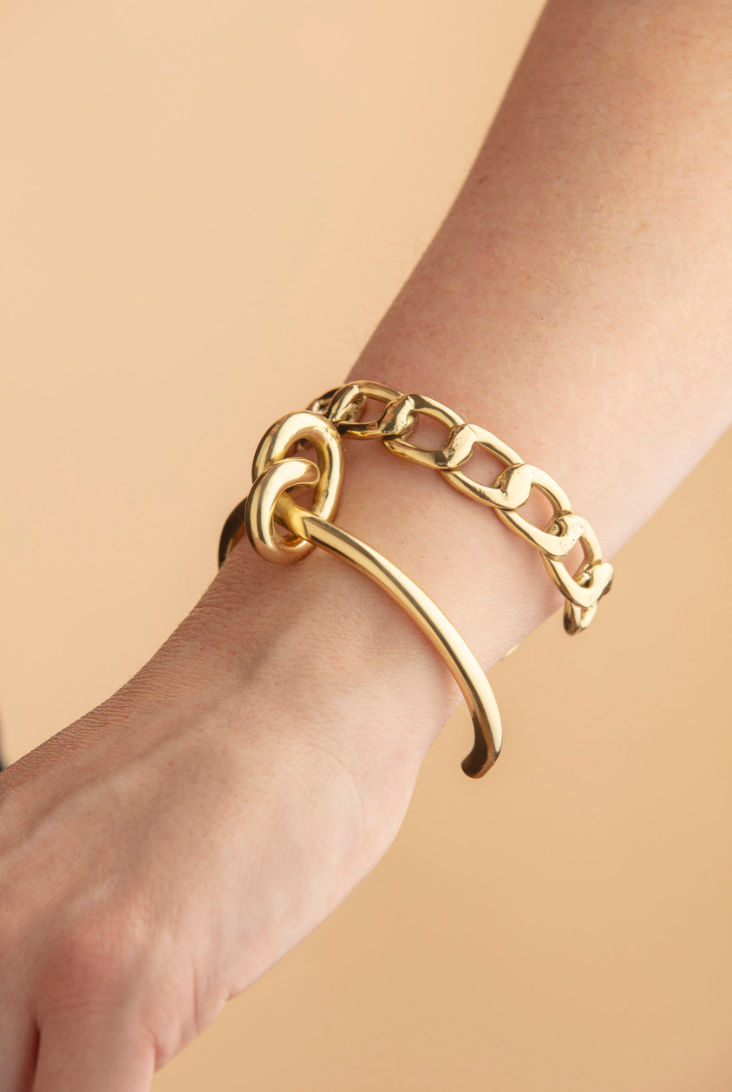 Brass Knot Cuff