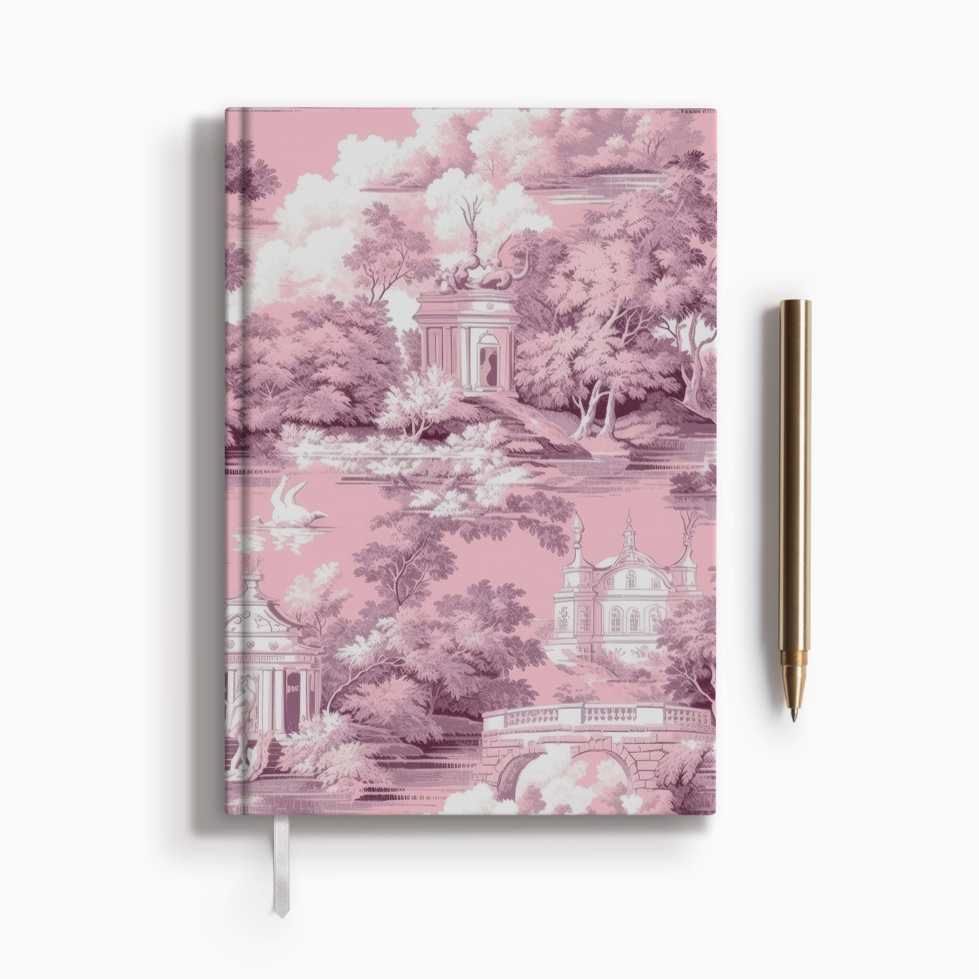 Pink Toile Hydrangea Journal