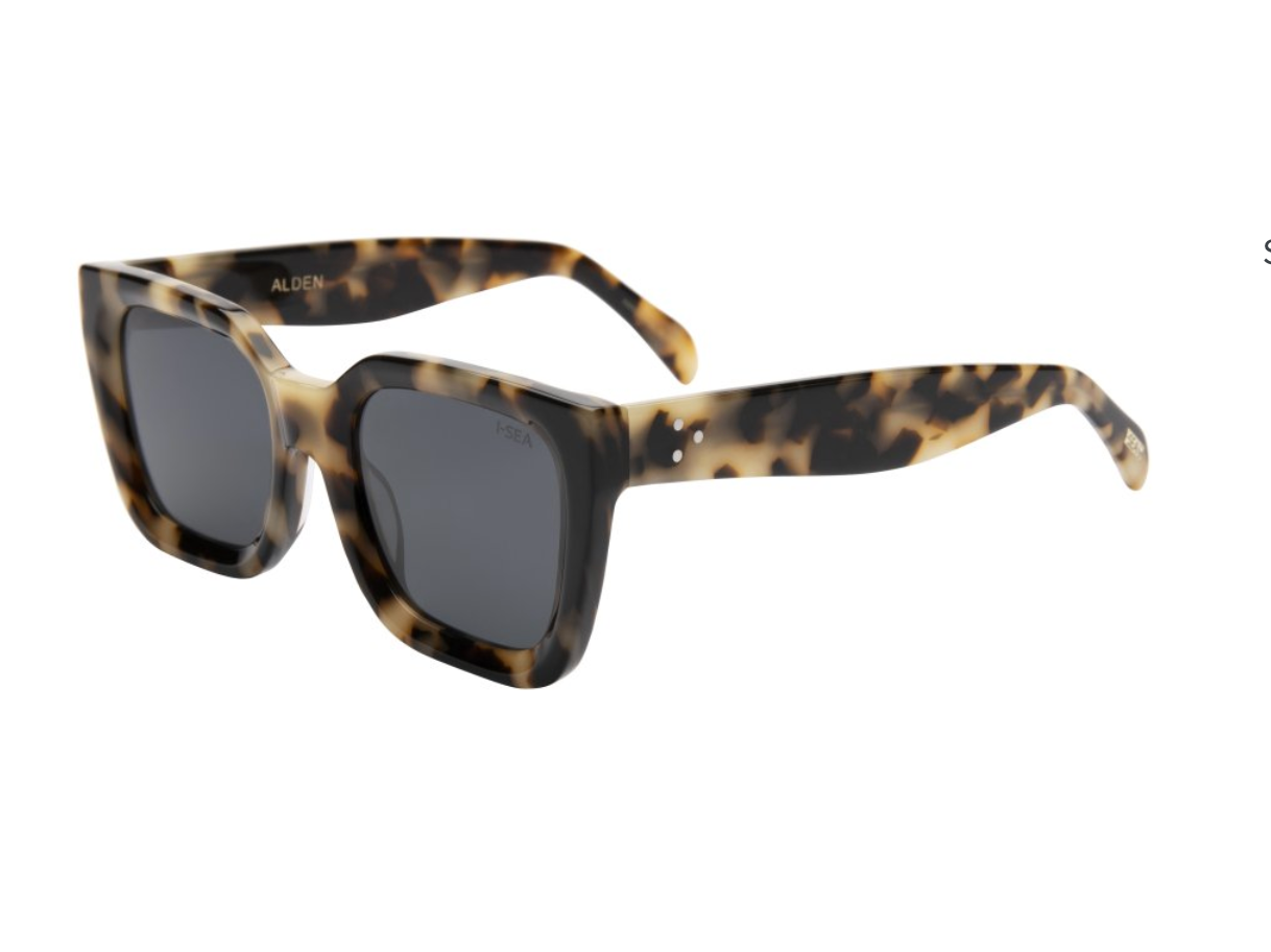 Alden Snow Tort/Smoke Sunglasses