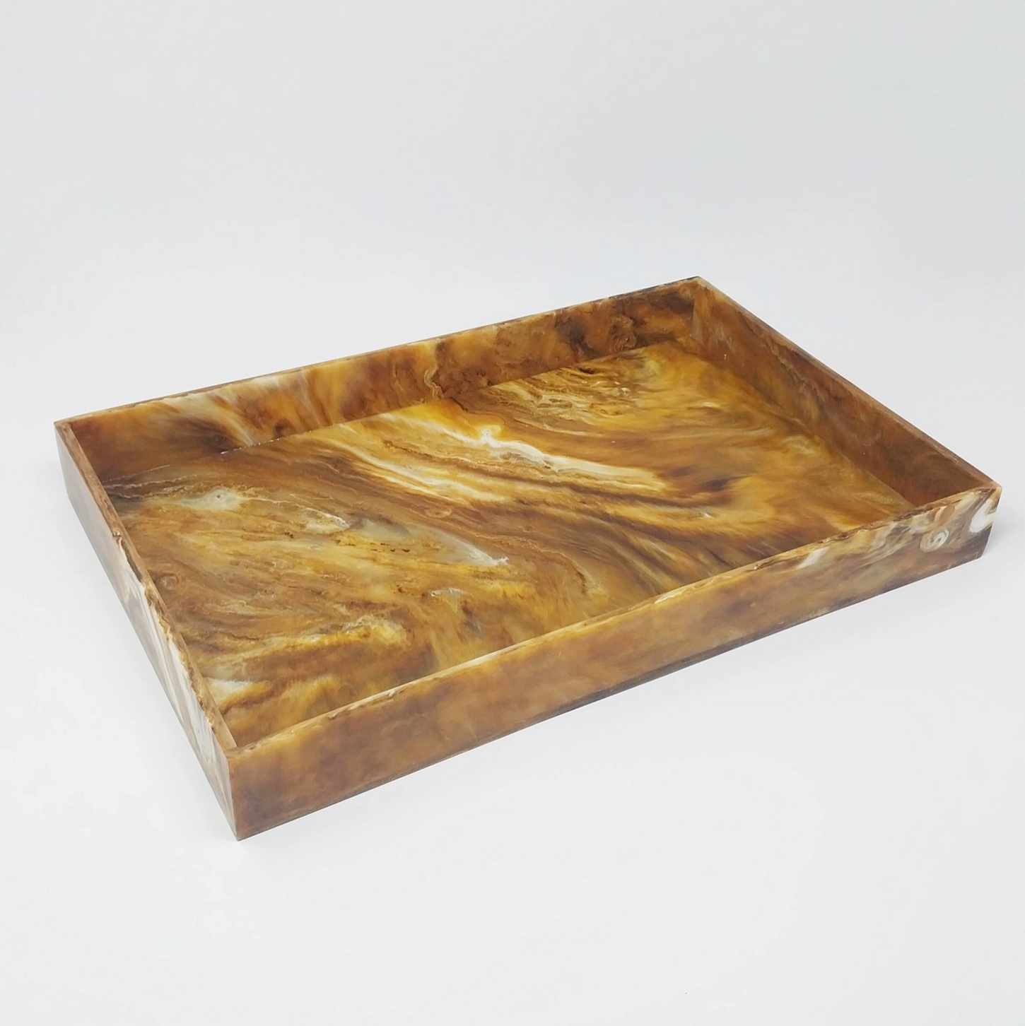 Tortoise Shell Rectangle Tray