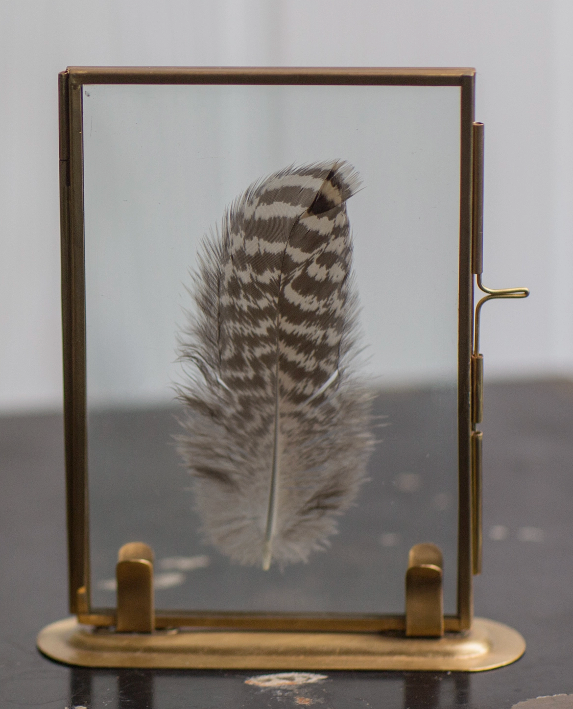 Solid Brass Frame with Stand