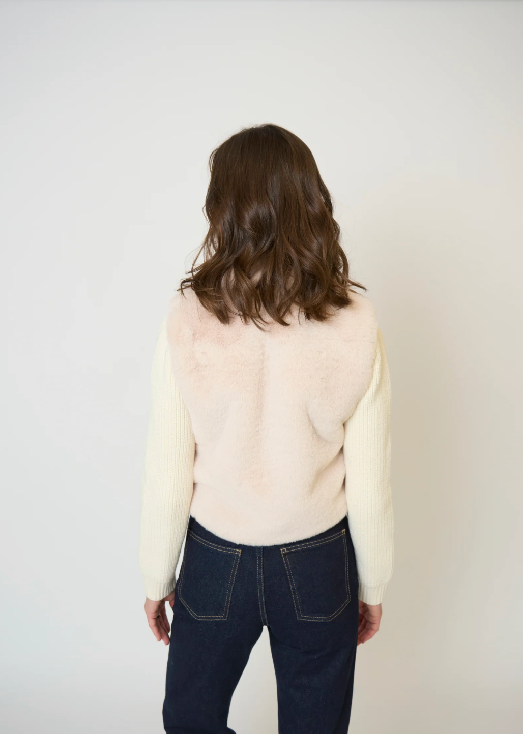 Gia Cropped Fur Sweater