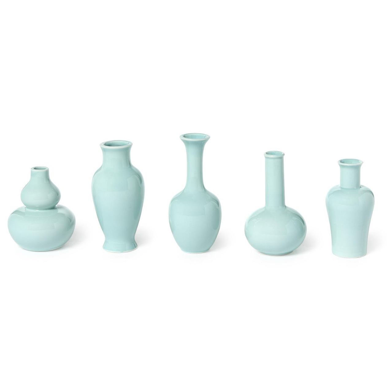 Aquamarine Porcelain Vases
