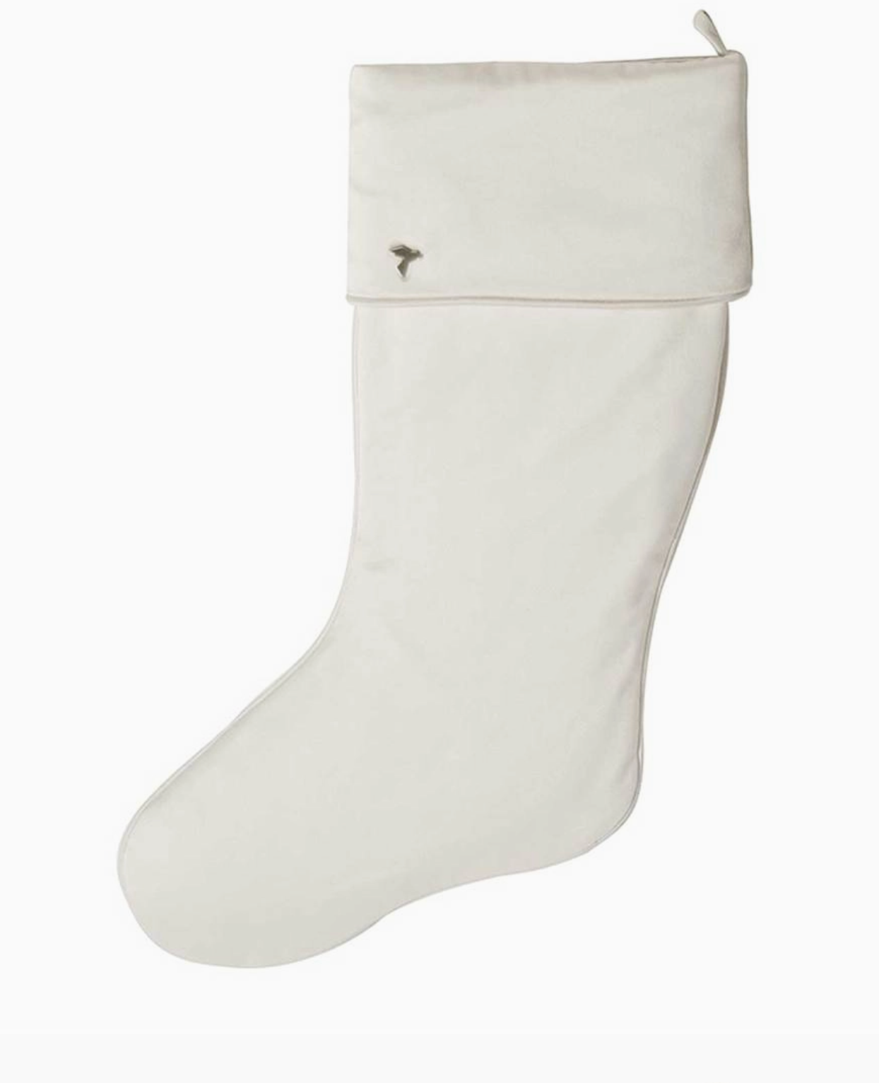 Ivory Christmas Stocking With Cuff
