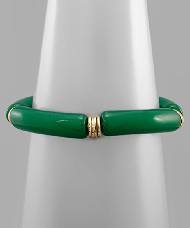 Acrylic and Disk Bracelet