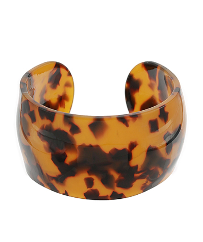 Patterned Acrylic Cuff Bracelet