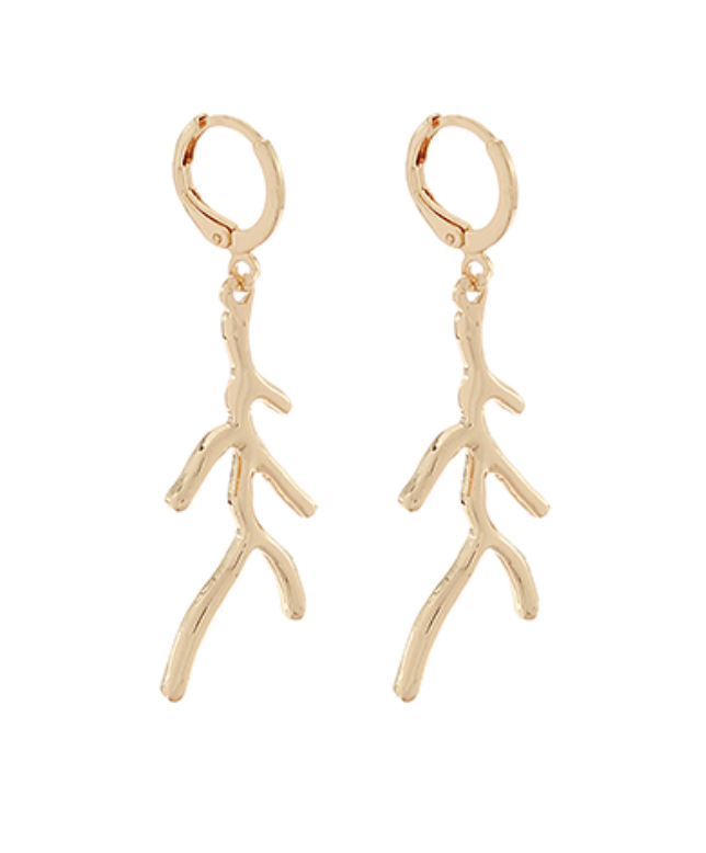 Coral Shape Dangle Earrings