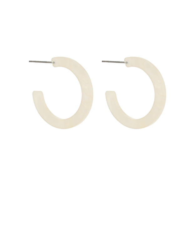 Marble Acetate Hoops