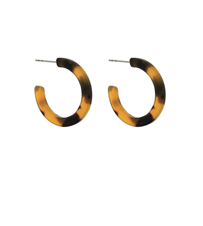 Marble Acetate Hoops
