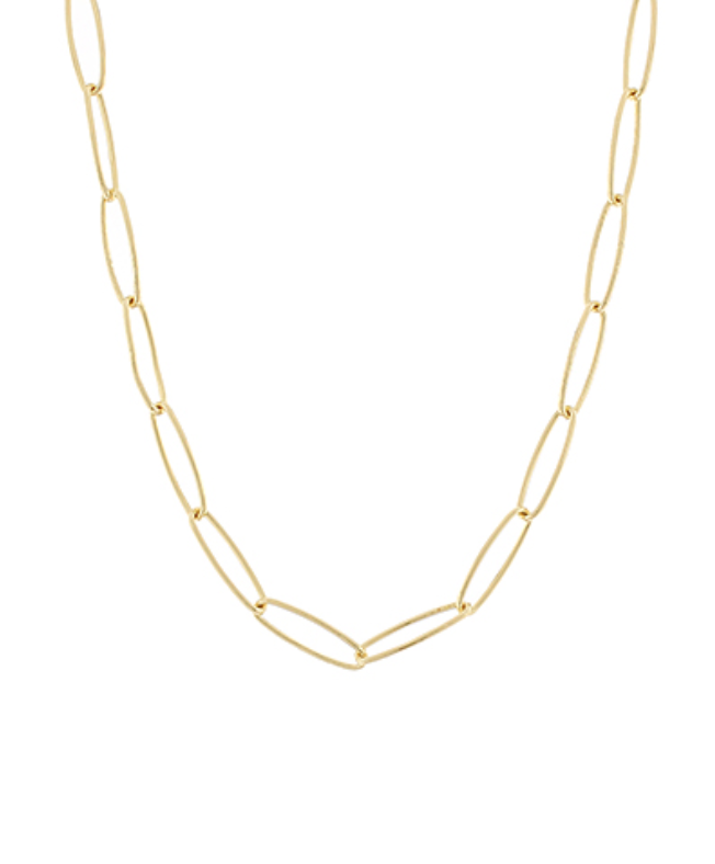 Oval Clip Chain Necklace