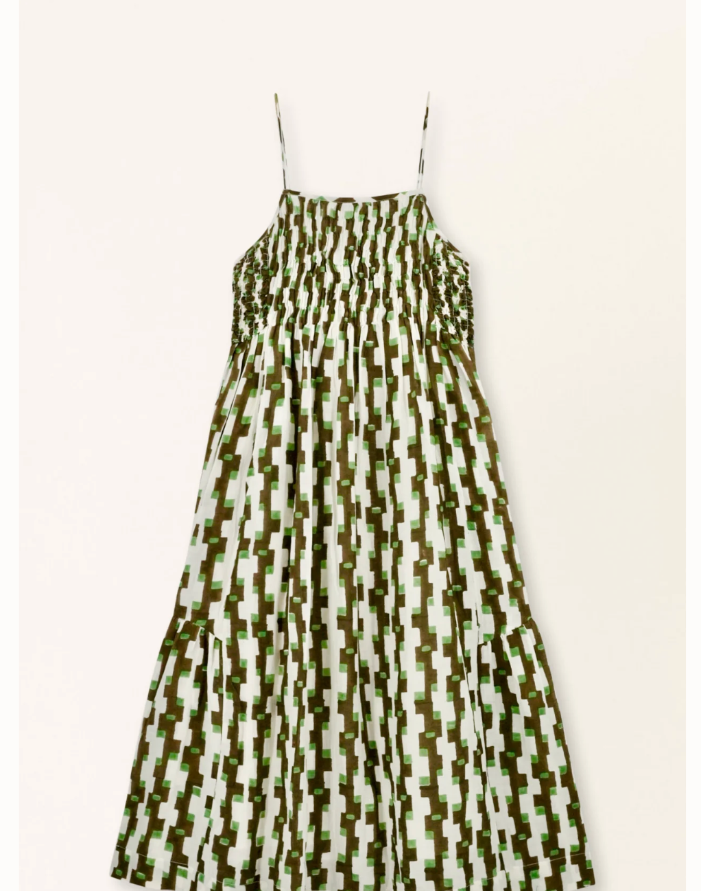 Janeiro Dress in Chocolate Mint Hopscotch