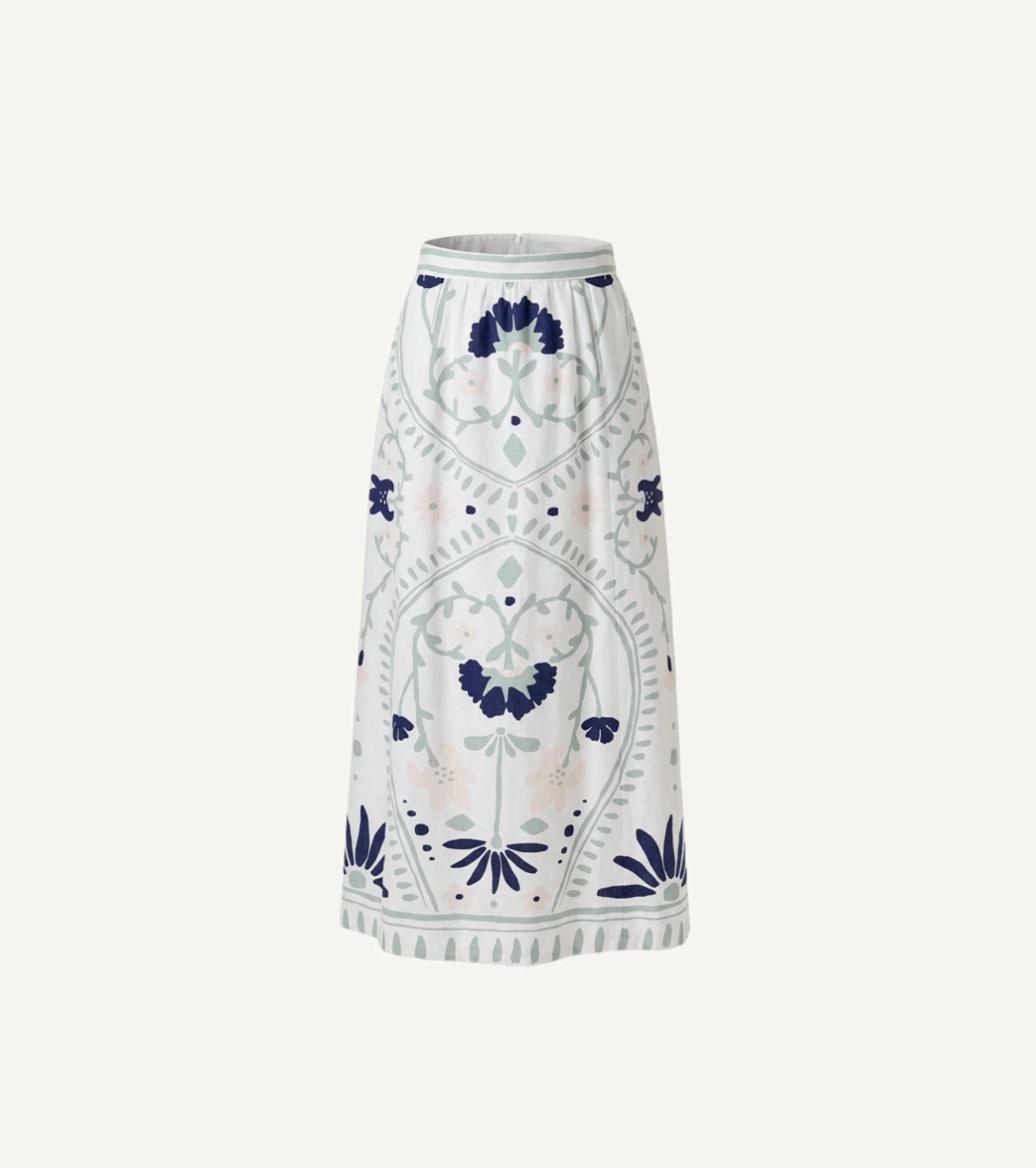 Juliet Ankle Skirt in Liliana Blue Surf