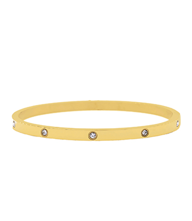 Crystal Station Bangle Bracelet