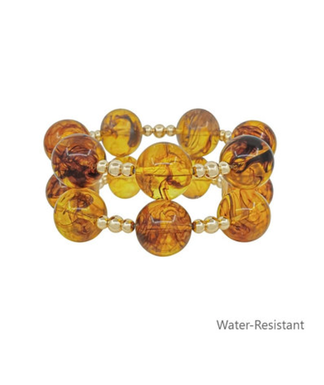 2 Row Marble Ball Bracelet
