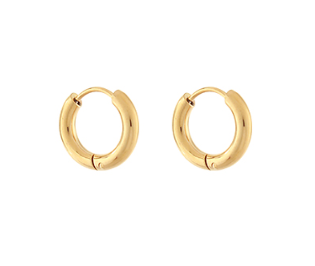 15mm Stainless Steel Stud Hoops