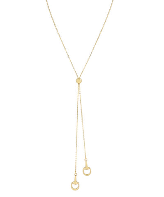 Horsebit Bolo Style Necklace