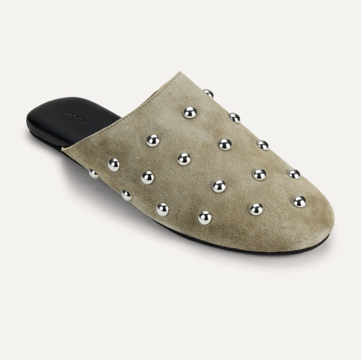 Zoe Mule in Taupe Suede
