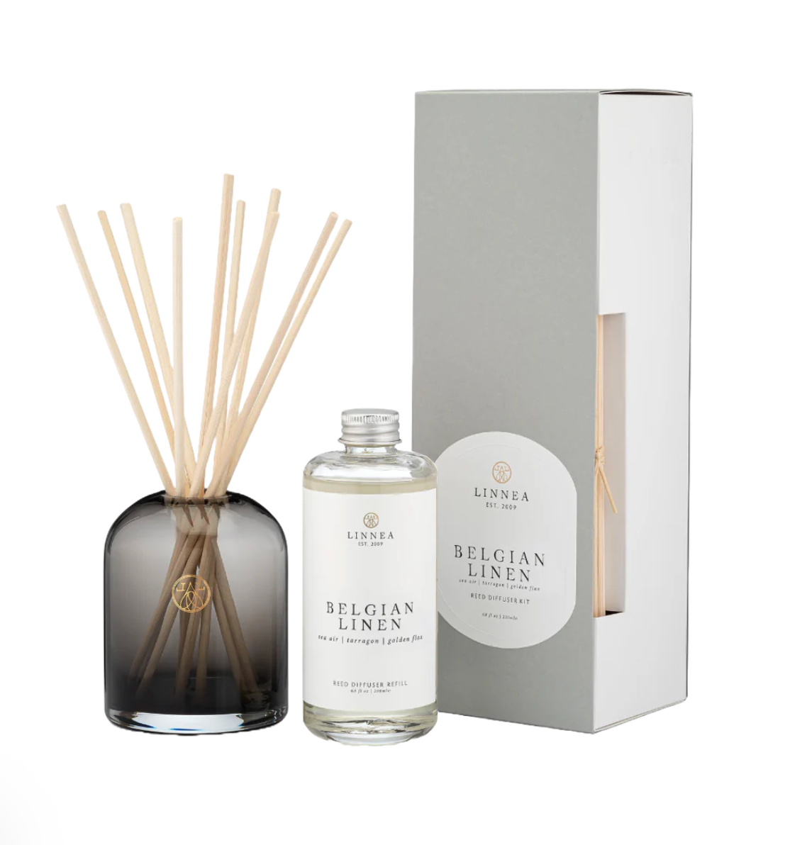 Belgian Linen Diffuser Set