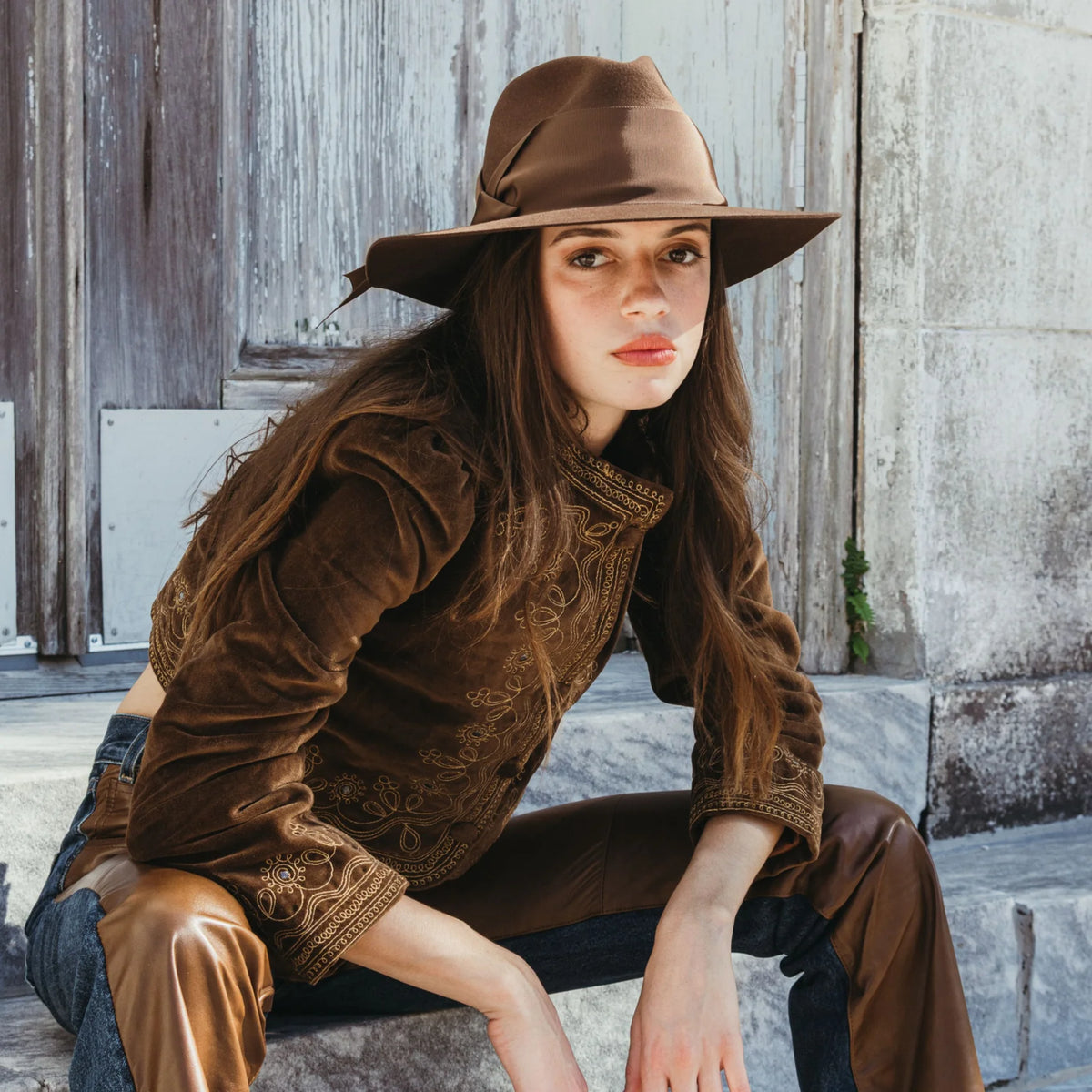 Gardenia Hat in Cocoa