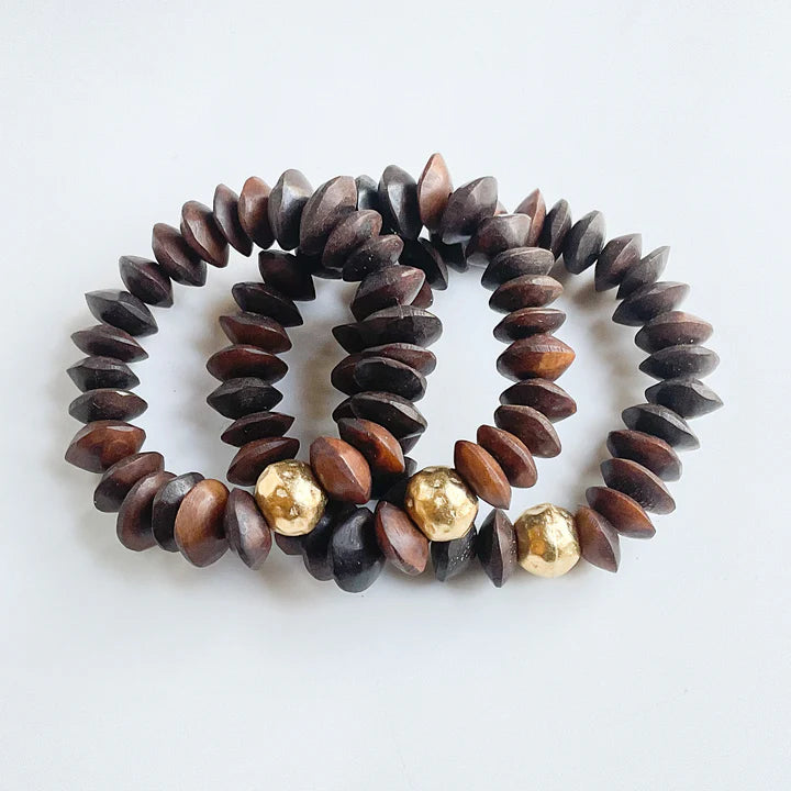 Heishi Bone Bracelet