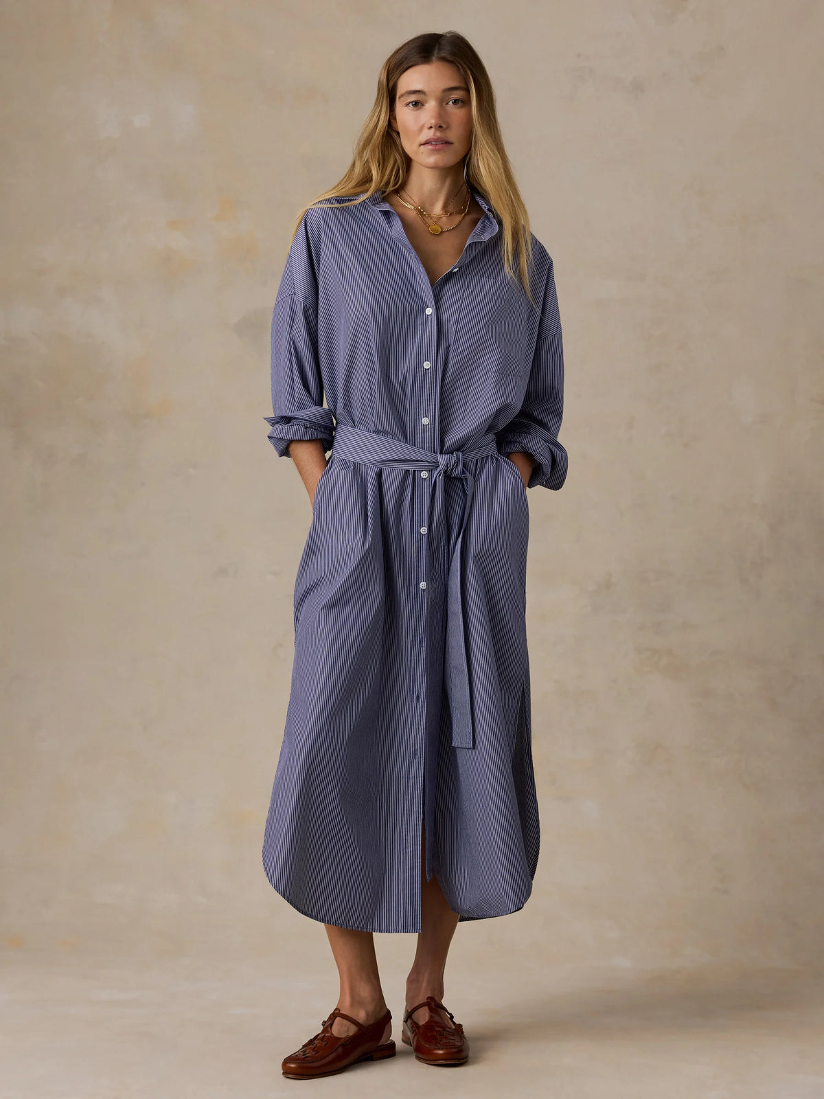 Coastal Poplin Rio Shirtdress