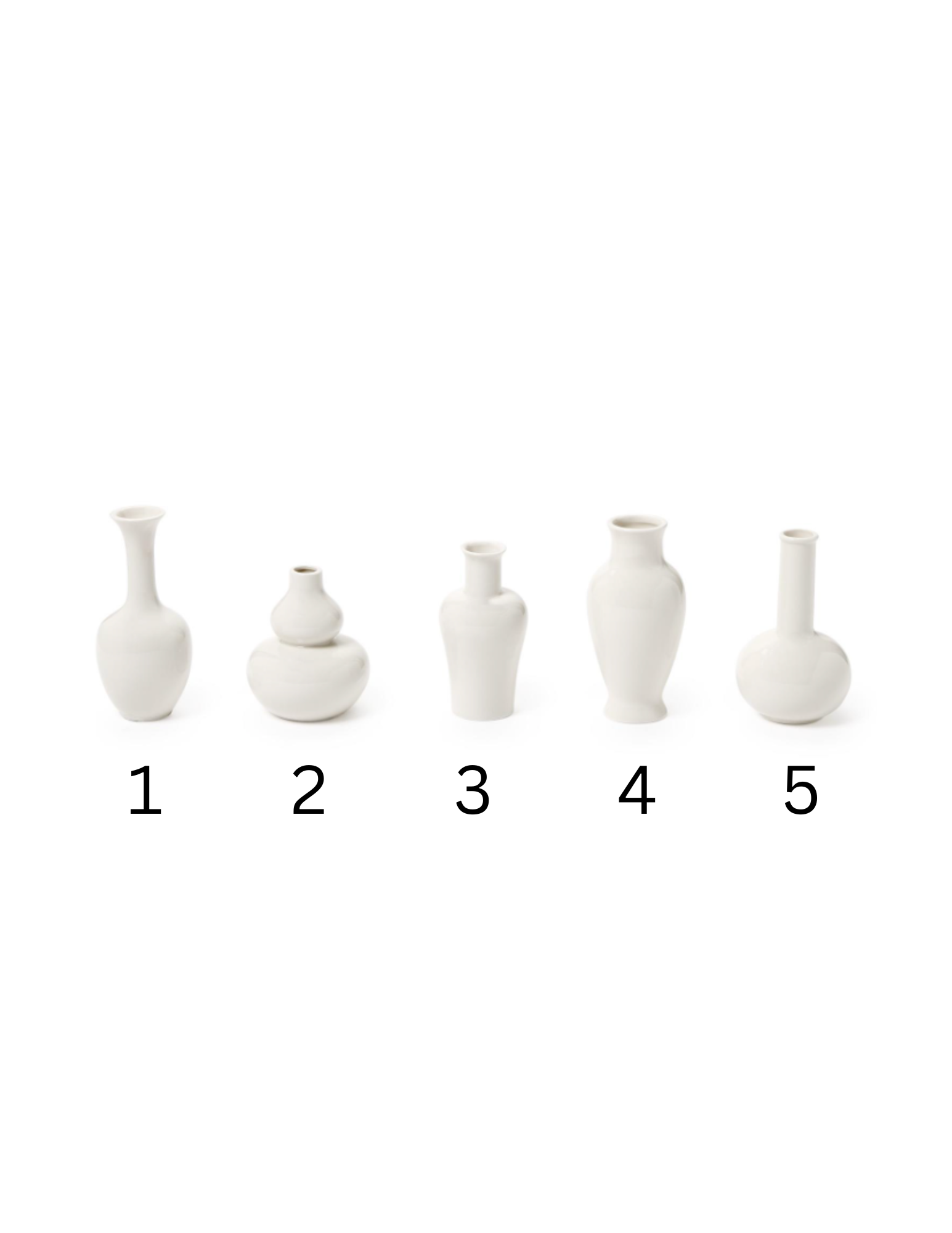 White Porcelain Vases