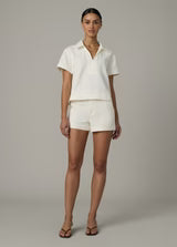 The Karter Trouser Short in Milk