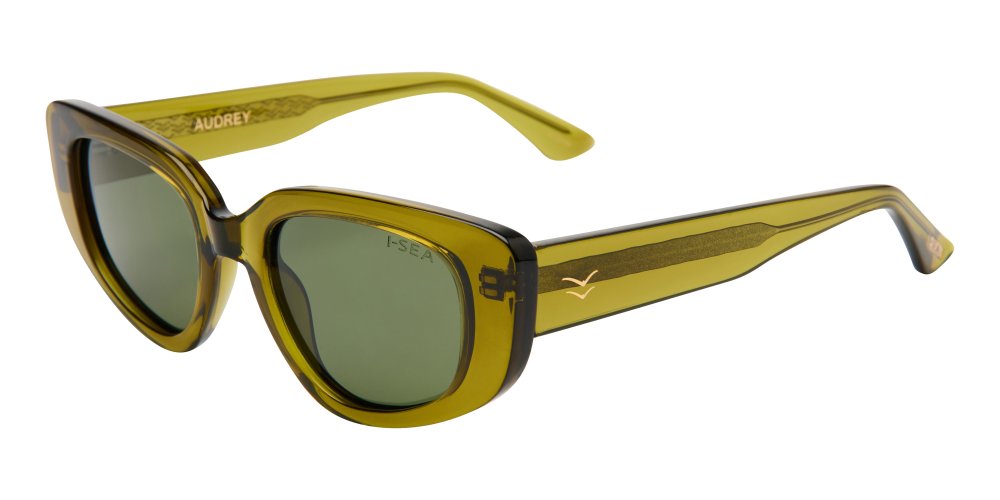 Audrey Olive/Green Sunglasses