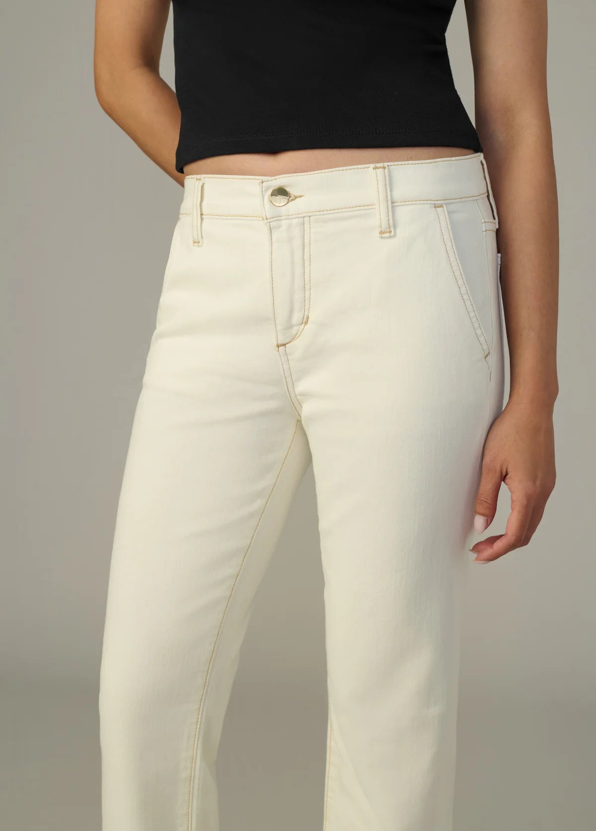 The Provocateur Petite Bootcut in Milk