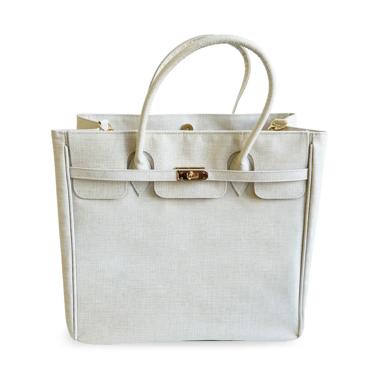 Coated Linen Tote