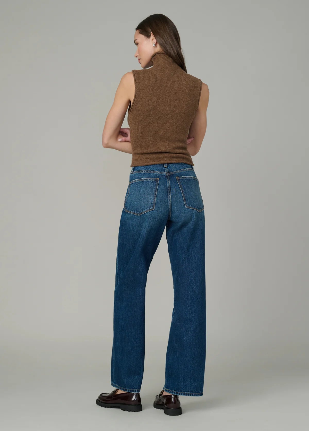 The Stevie Sleeveless Roll Neck Sweater