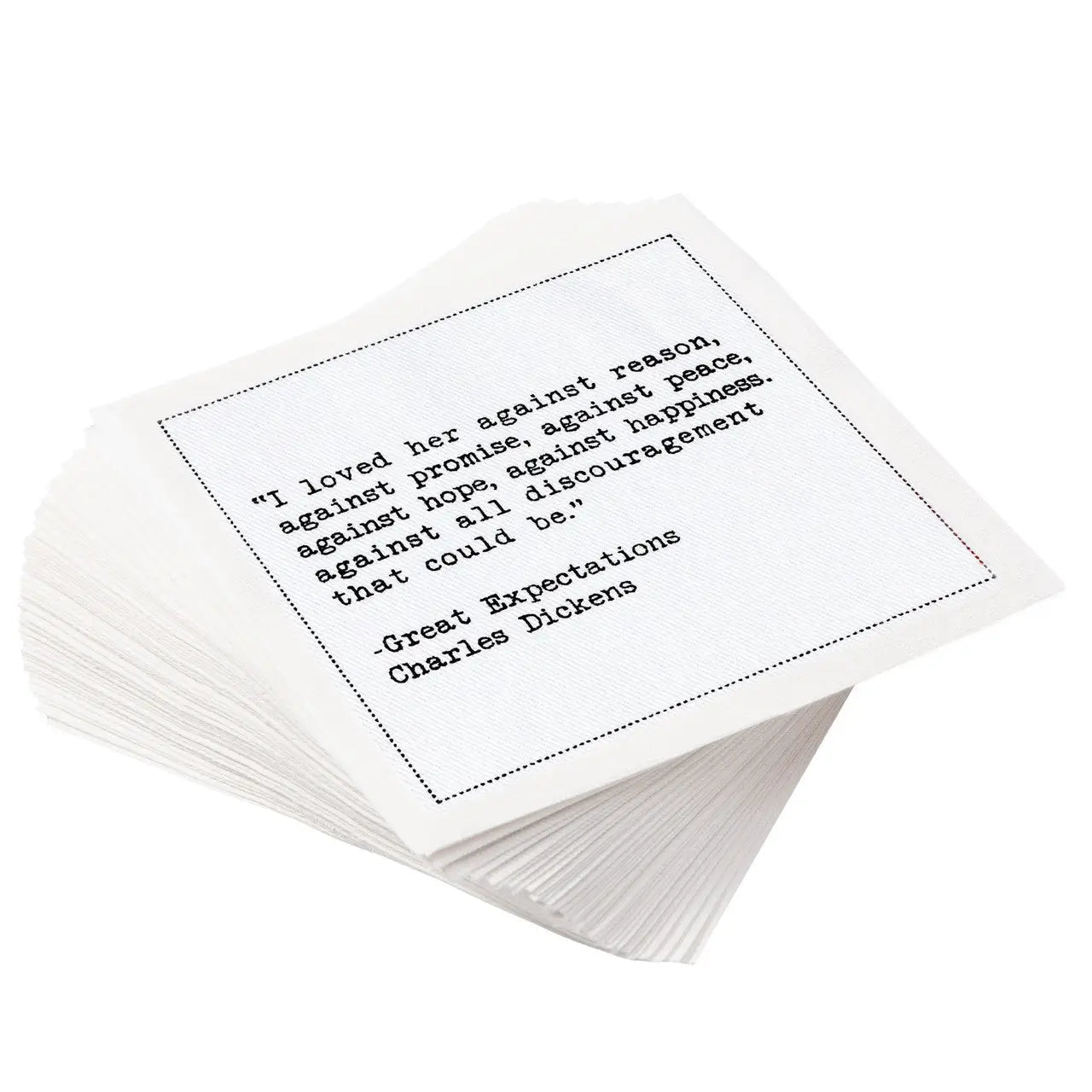 Love Quotes Cotton Cocktail Napkins