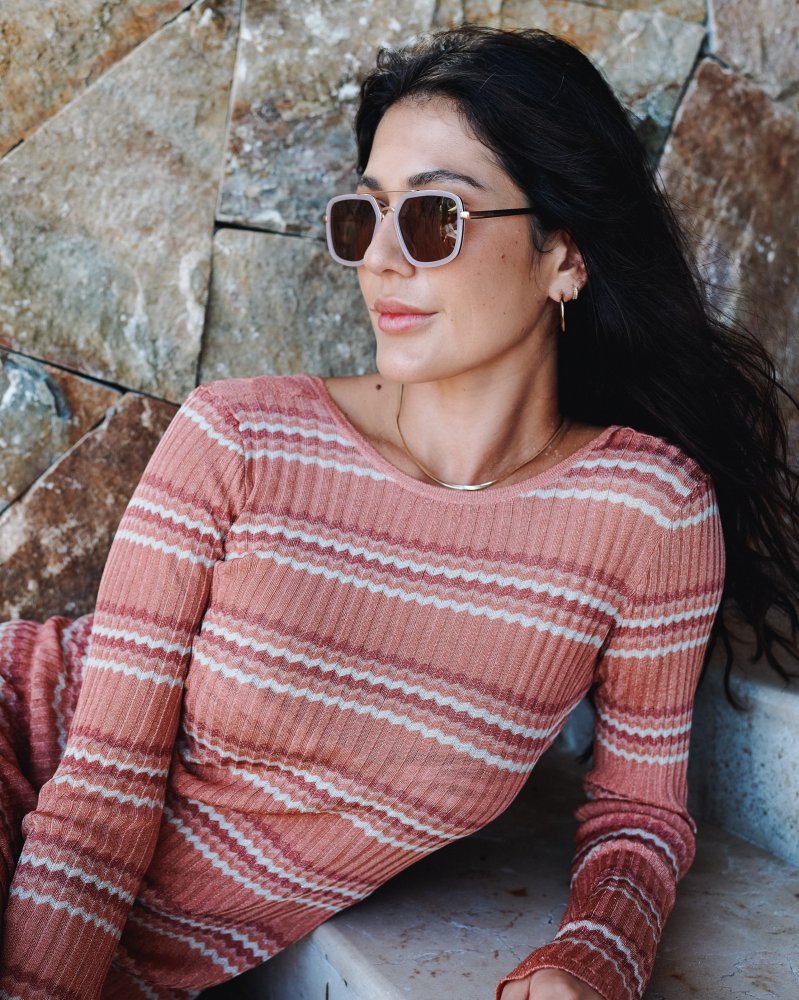 Cruz Oatmeal/Brown Sunglasses
