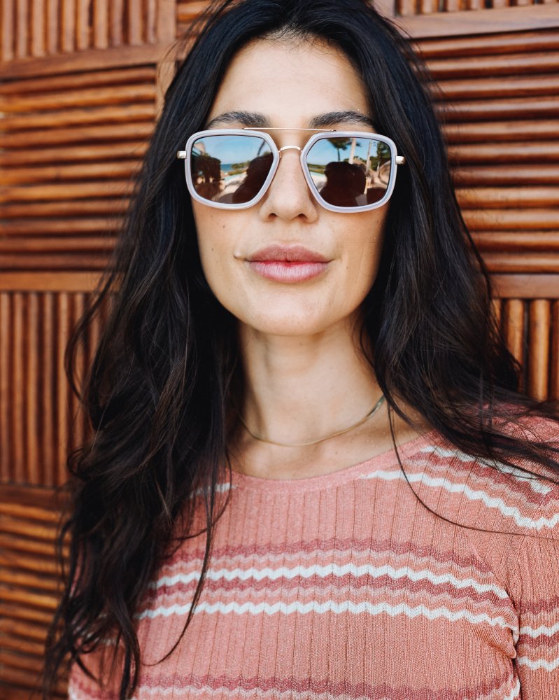 Cruz Oatmeal/Brown Sunglasses
