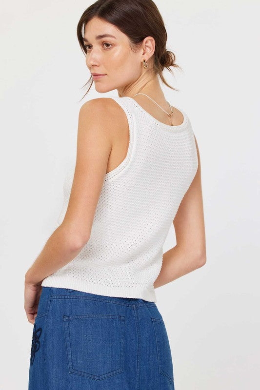 V-Neck Tank Top Sweater