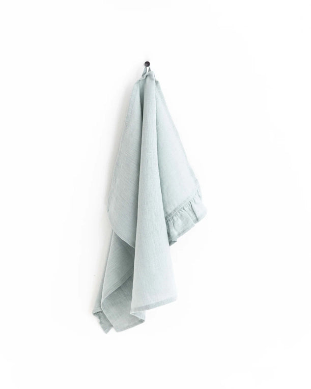 Ruffle Trim Tea towels in various colors