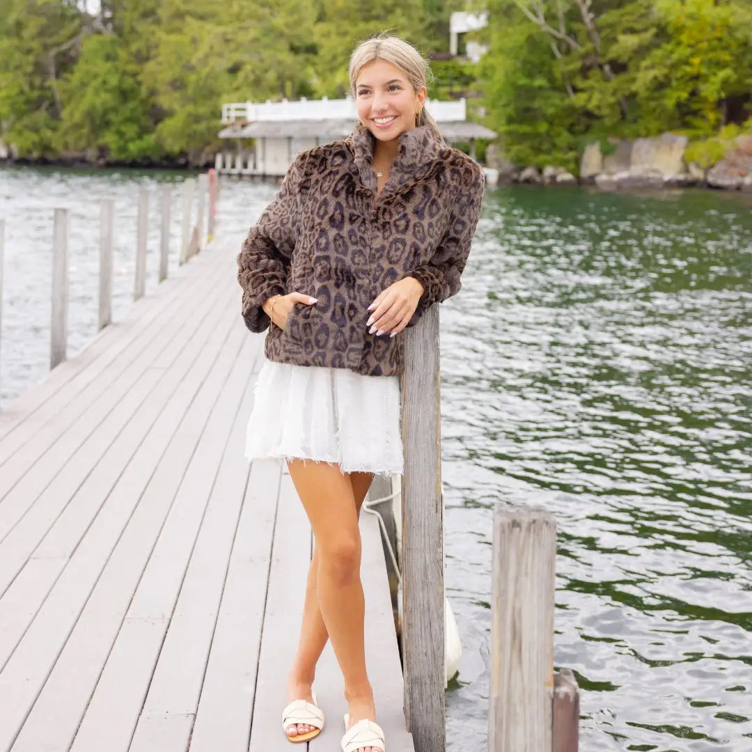 Reversible Faux Fur Bomber Jacket