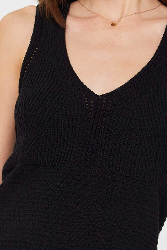 V-Neck Tank Top Sweater