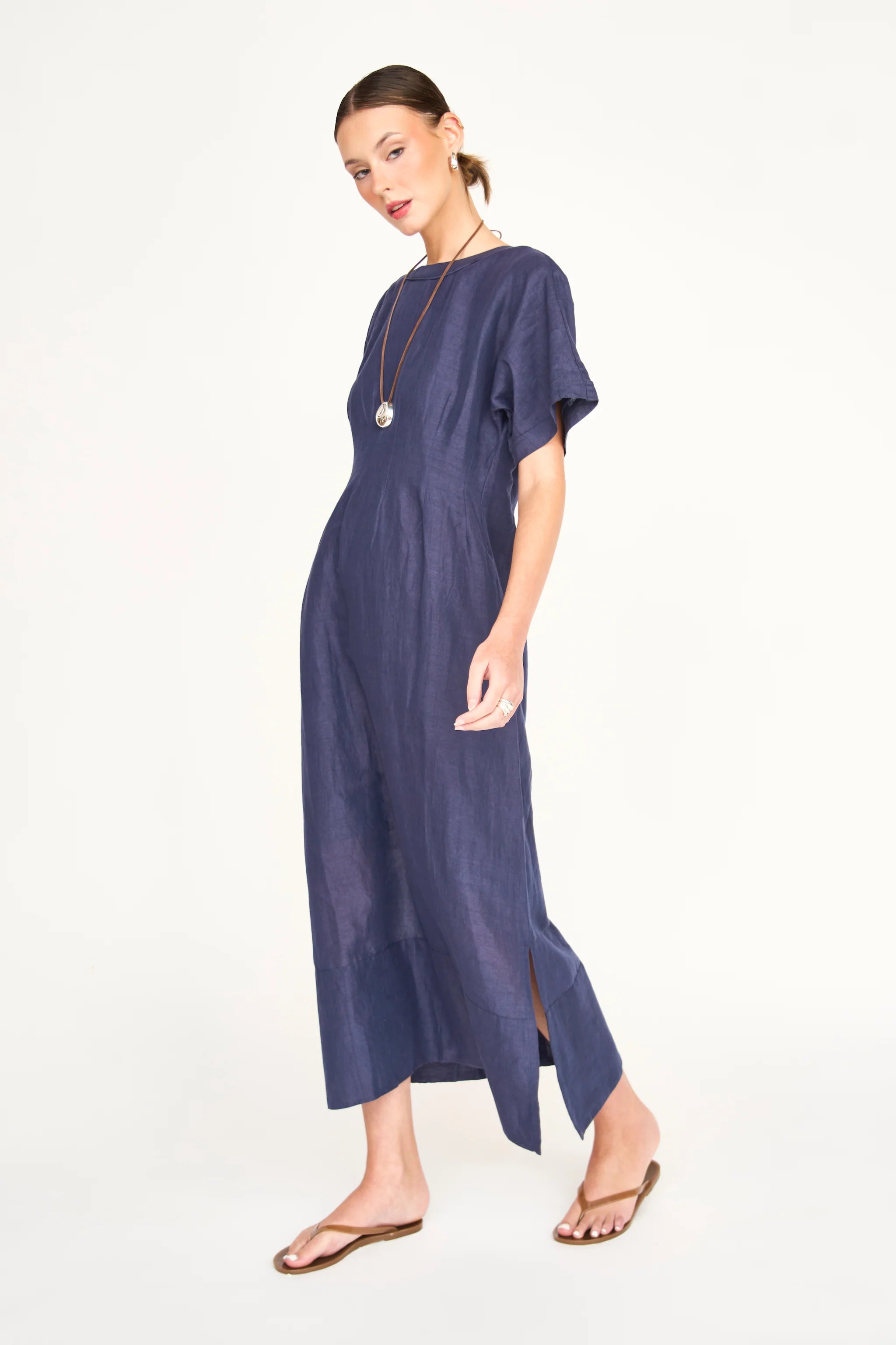 Wailea Dress in Blueberry