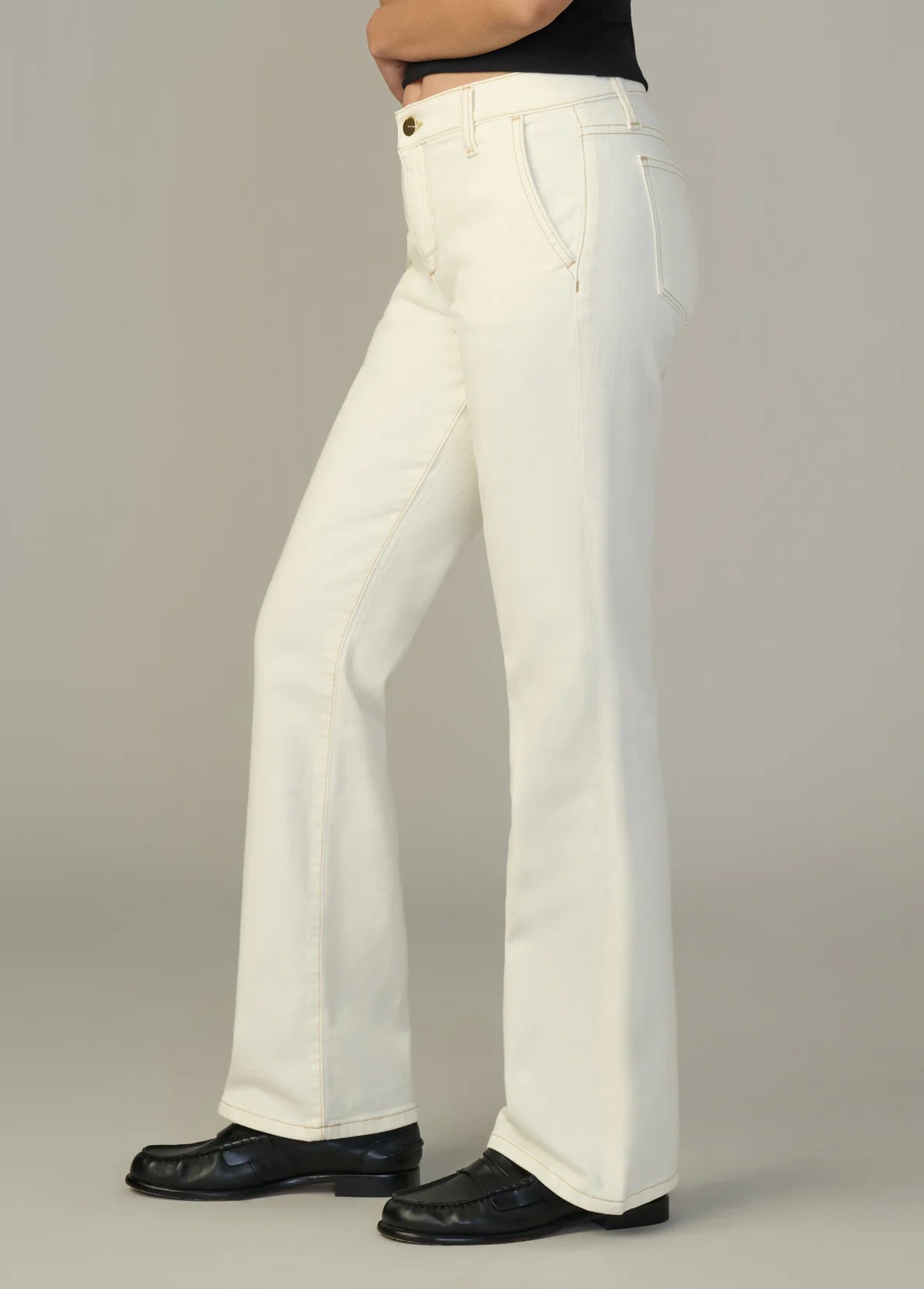 The Provocateur Petite Bootcut in Milk