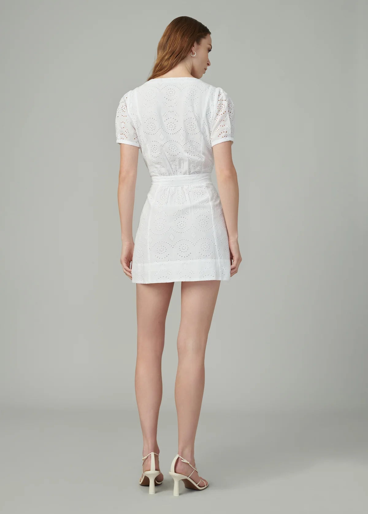 The Halle Eyelet Mini Dress