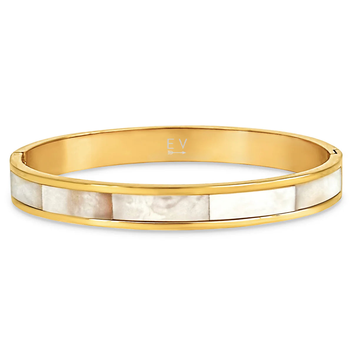 Estelle Mother Of Pearl Bangle Bracelet