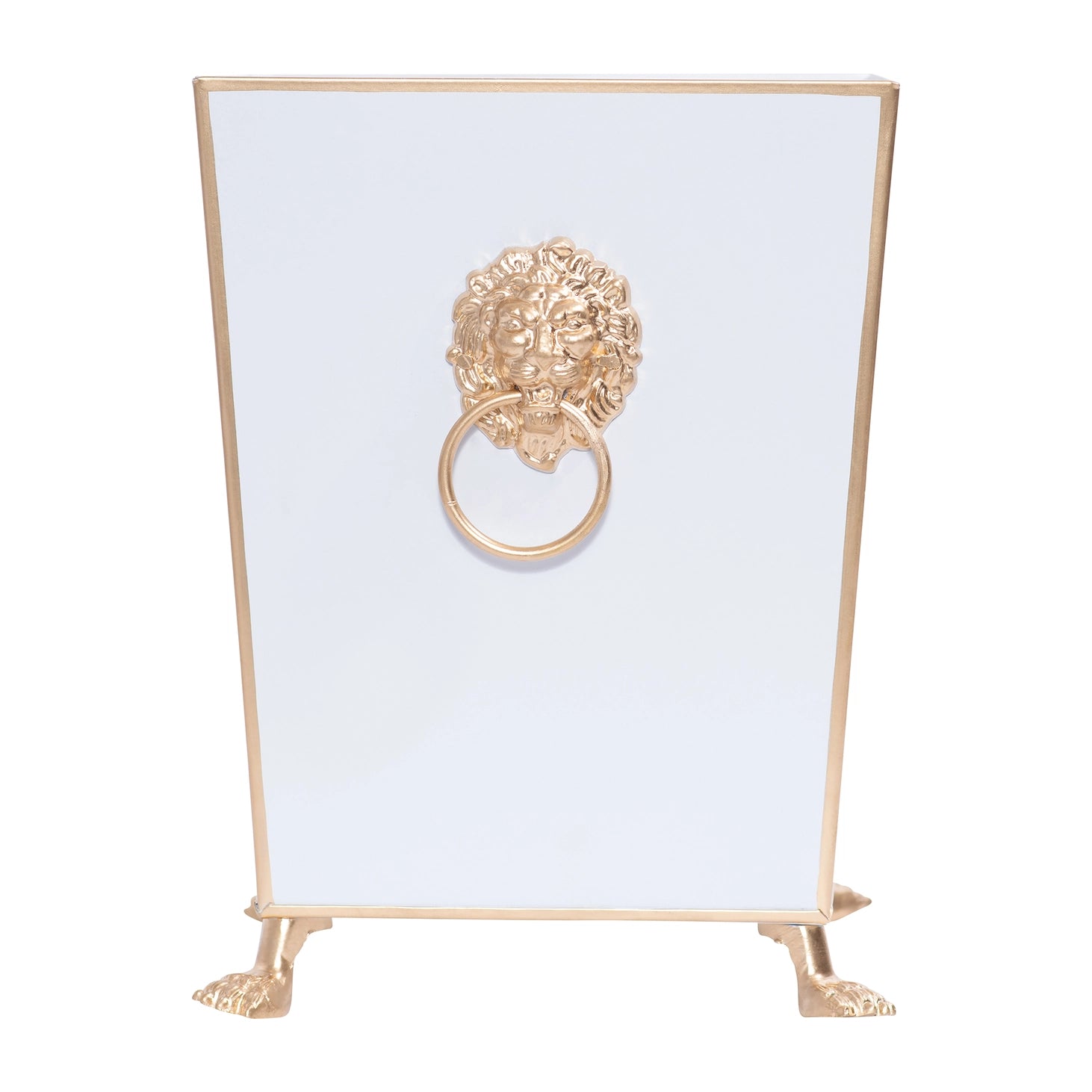 Lion Square Wastebasket