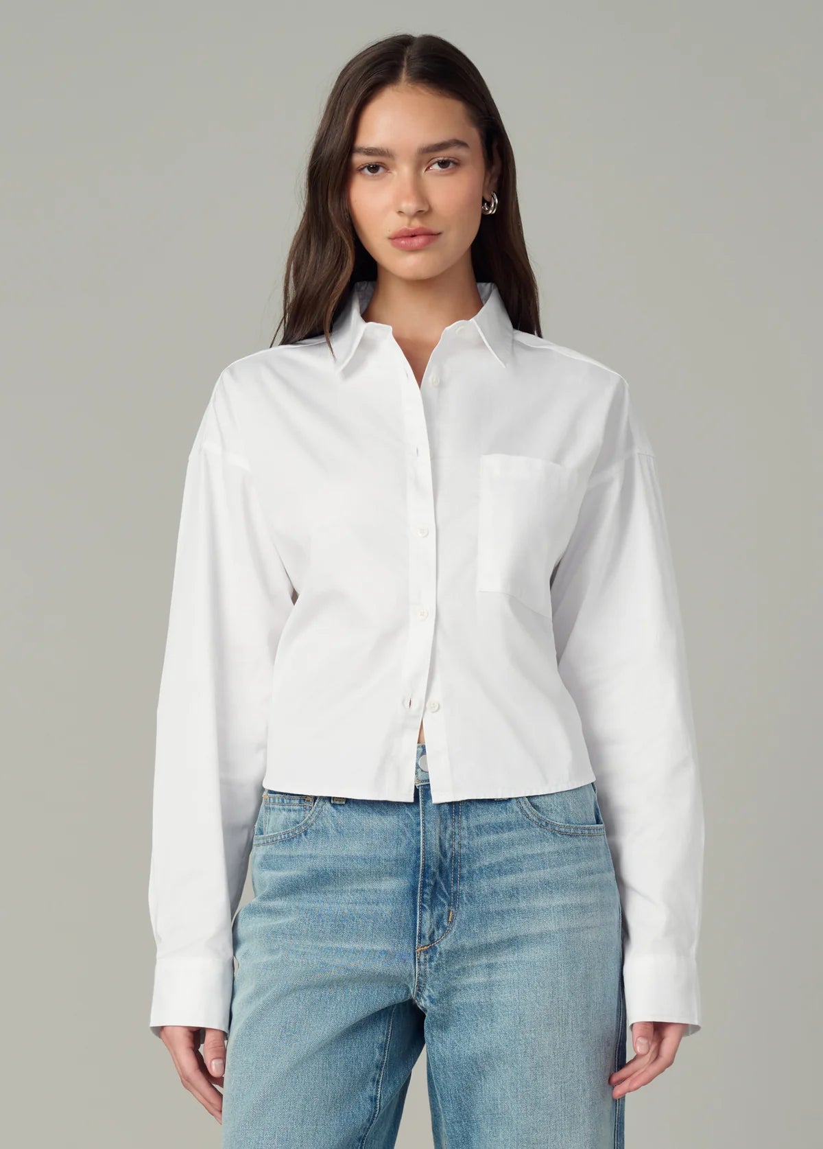 The Cropped Boyfriend Button Down