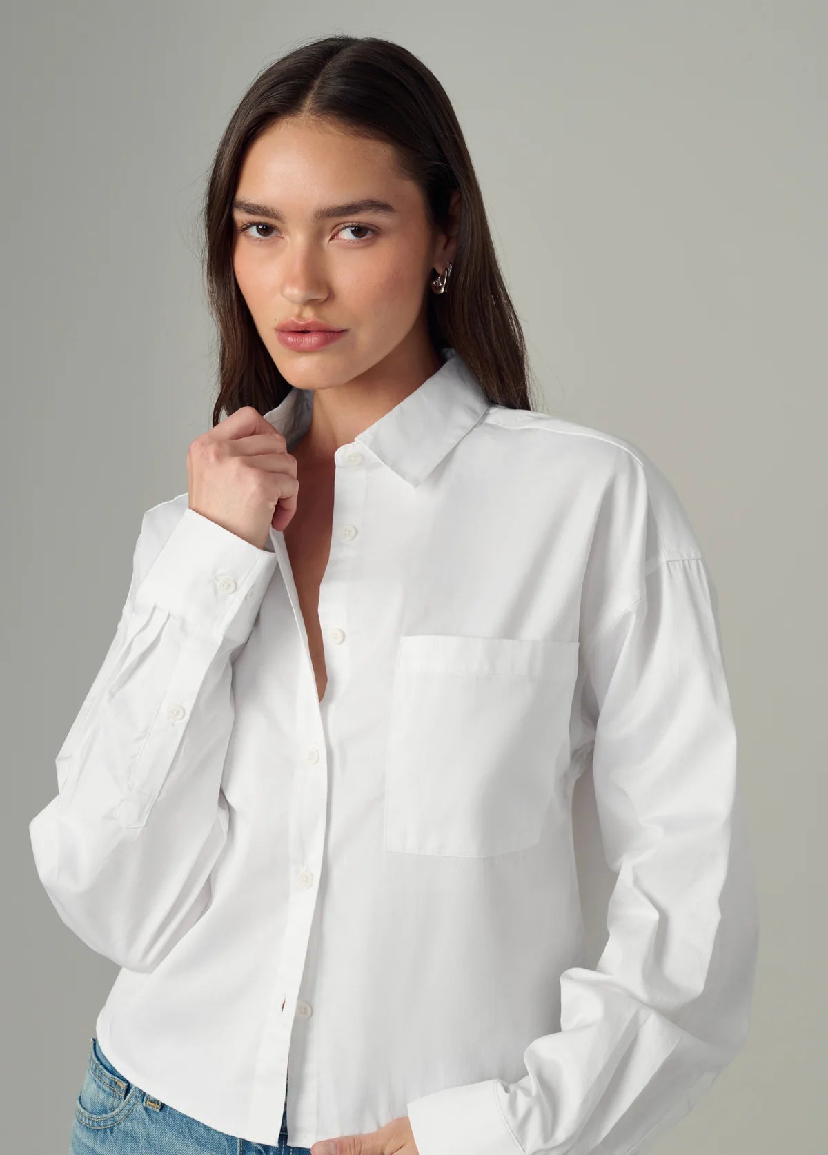 The Cropped Boyfriend Button Down