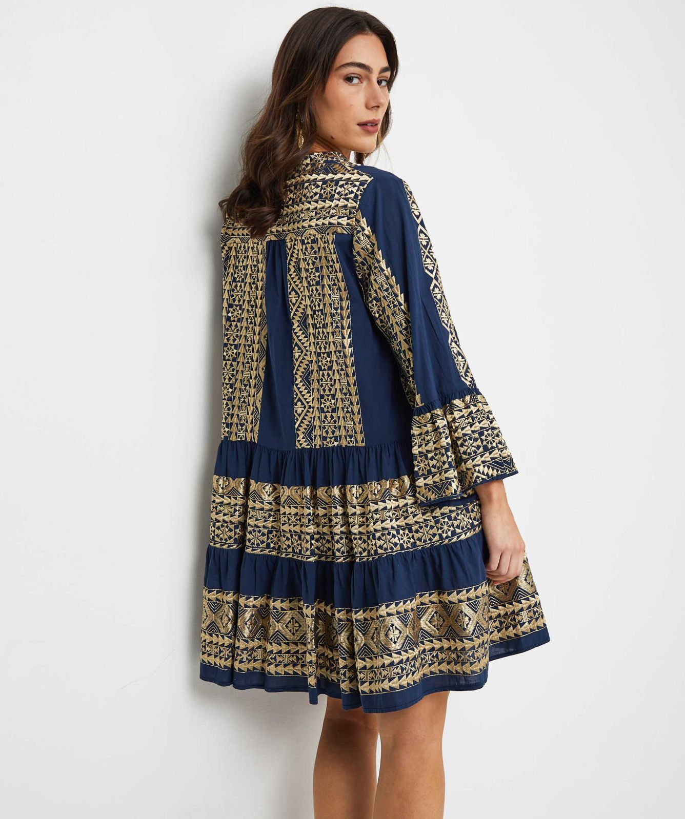 Classic Triangle Chemisier Dress