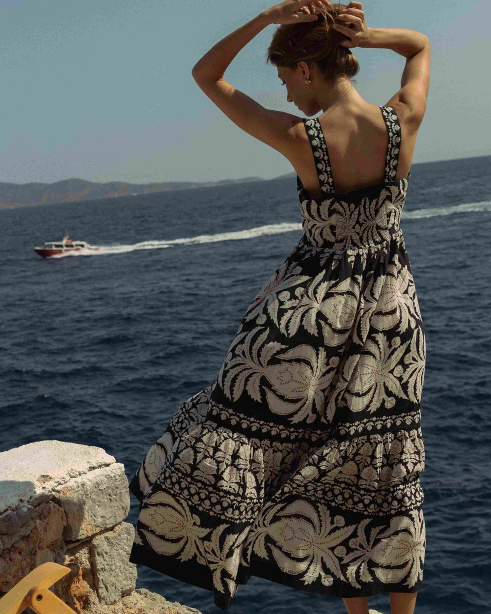 Leena Maxi Dress in Nikita Oyster