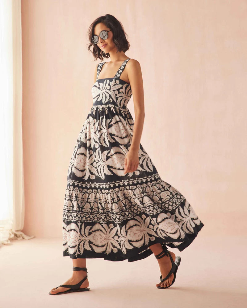 Leena Maxi Dress in Nikita Oyster