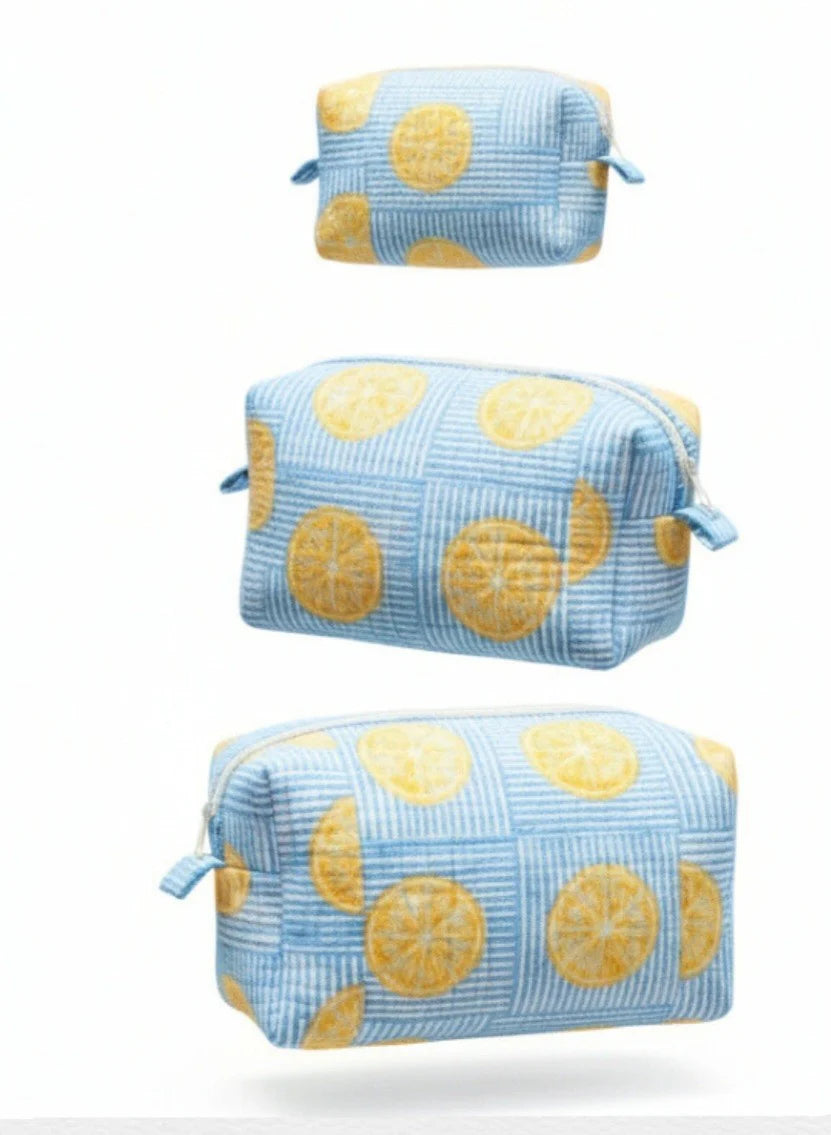 Lemon Blue Toiletry Set