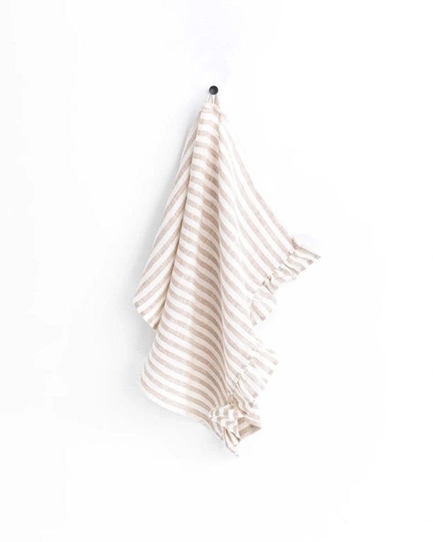Ruffle Trim Tea towels in various colors